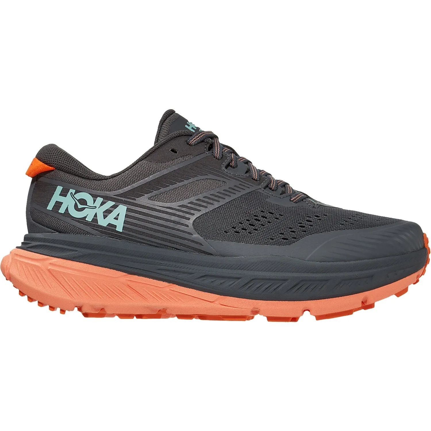 Women's Hoka Stinson ATR 6 Castlerock/Cantaloupe Mesh