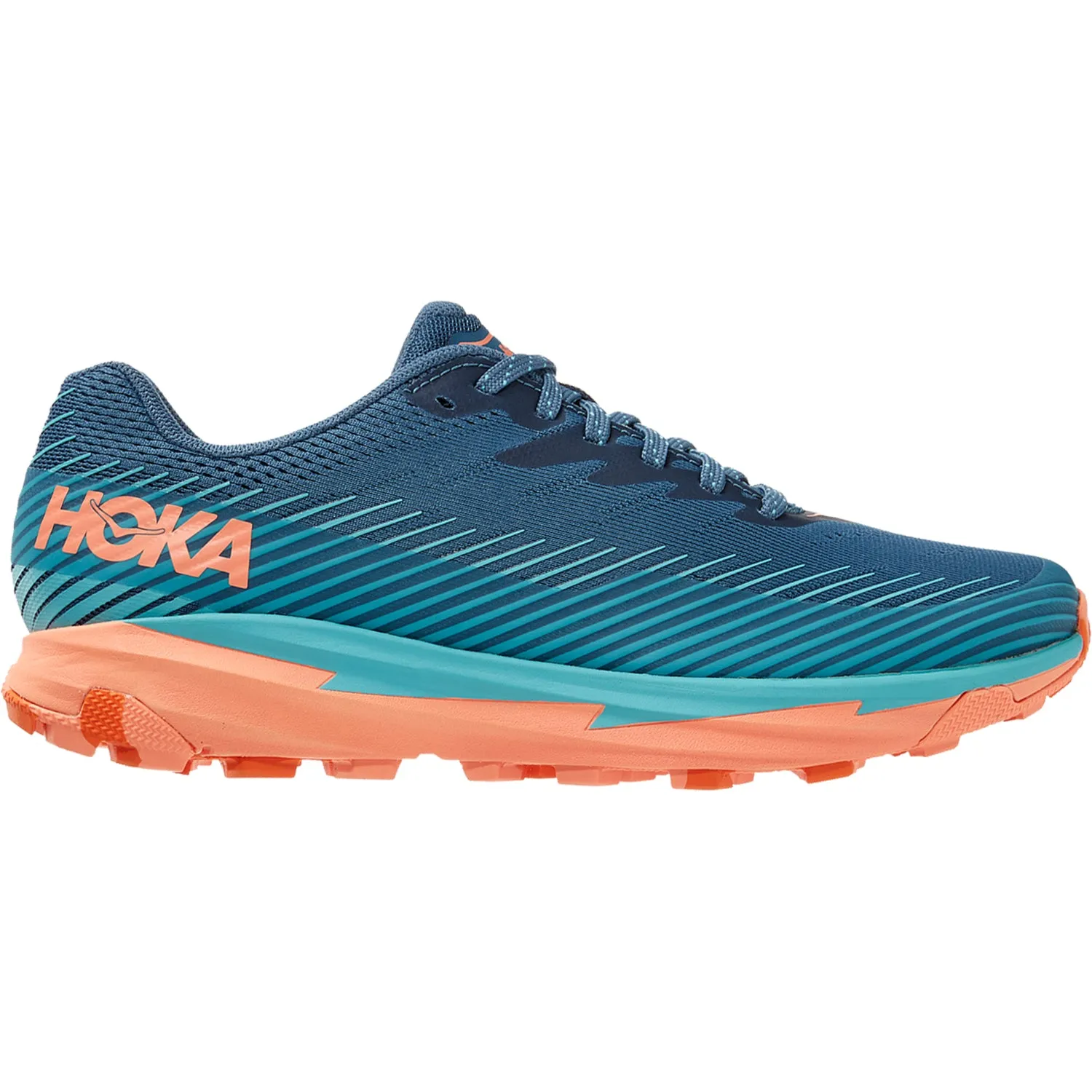 Women's Hoka Torrent 2 Real Teal/Cantaloupe Mesh