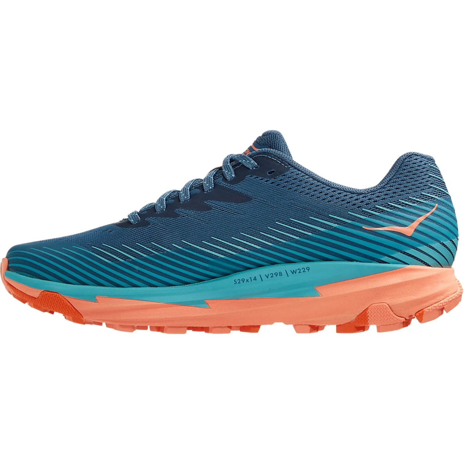 Women's Hoka Torrent 2 Real Teal/Cantaloupe Mesh