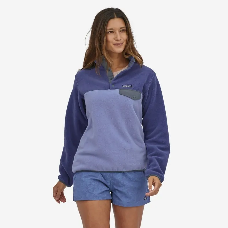 Women's Patagonia LW Synchilla Snap-T Pullover Fleece (Light Current Blue)