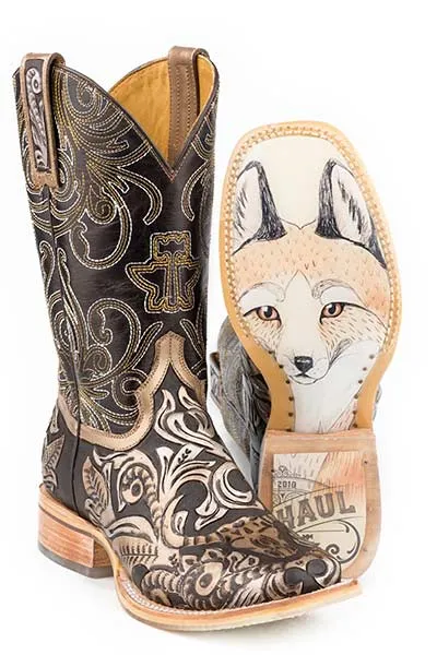 Women's Tin Haul Golden Horns Western Boot #14-021-0077-1413BR