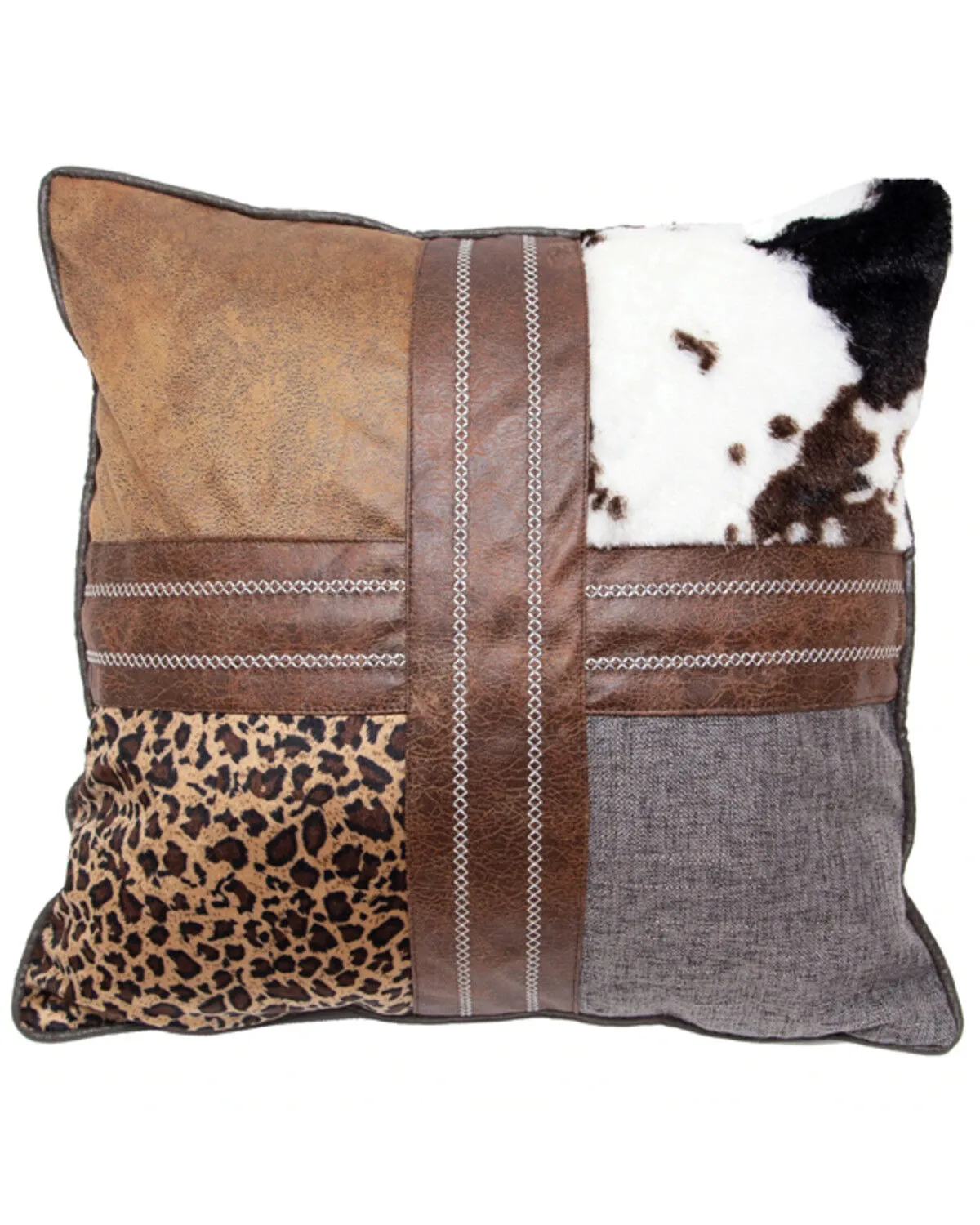 Wrangler Four Square Western Throw Pillow