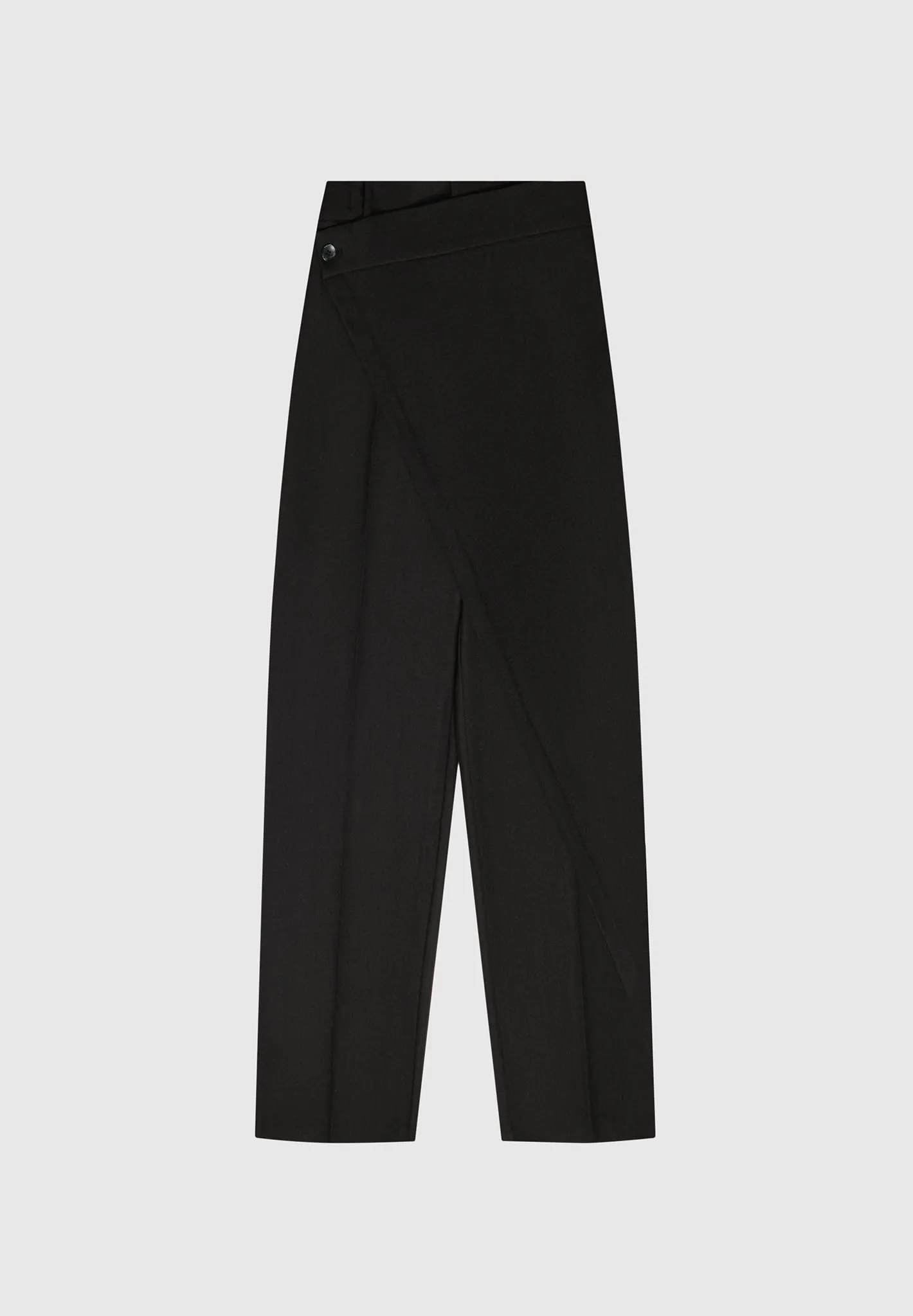 Wrap Tailored Trousers - Black