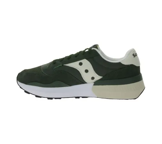 Zapatillas Saucony Jazz Nxt para hombre, zapatillas bajas con contenido de cuero genuino S70790-3 Caqui/Beige