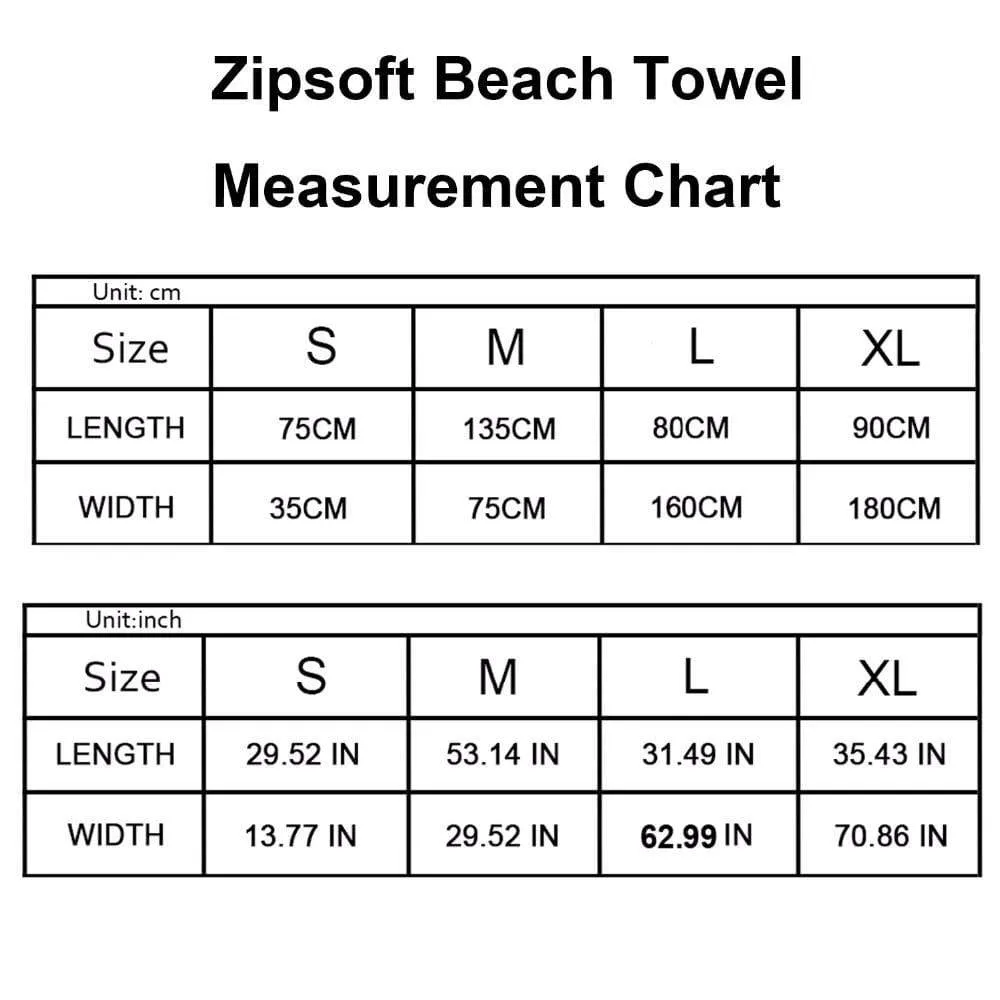 ZIPSOFT Fast Drying Towels